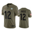 Dolphins Bob Griese Limited Jersey Olive 2022 Salute To Service