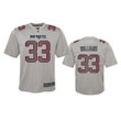 Youth Patriots Joejuan Williams Atmosphere Fashion Game Gray Jersey