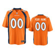 Youth Broncos Custom Game Orange Jersey