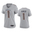 Broncos K.J. Hamler Atmosphere Fashion Game Gray Jersey