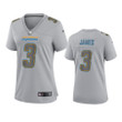 Chargers Derwin James Atmosphere Fashion Game Gray Jersey