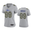 Women's Rams Aaron Donald Atmosphere Fashion Game Gray Jersey
