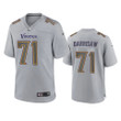 Vikings Christian Darrisaw Atmosphere Fashion Game Gray Jersey