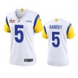 Women's Rams Jalen Ramsey Super Bowl LVI Champions White Game Jersey