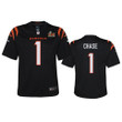 Youth Bengals Ja'Marr Chase Black Game Jersey Super Bowl 56