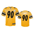 Steelers T.J. Watt 2019 Inverted Game Gold Jersey