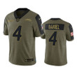 Chargers Chase Daniel Limited Jersey Olive 2021 Salute To Service