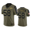 Chiefs Derrick Thomas Limited Jersey Olive 2021 Salute To Service