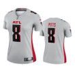 Falcons Kyle Pitts Inverted Legend Gray Jersey Women's