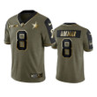 Cowboys Troy Aikman Limited Jersey Olive Gold 2021 Salute To Service