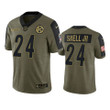 Steelers Benny Snell Jr. Limited Jersey Olive 2021 Salute To Service