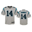 Panthers Sam Darnold 2019 Inverted Game Silver Jersey