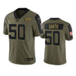 Jaguars Telvin Smith Limited Jersey Olive 2021 Salute To Service