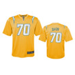 Chargers Rashawn Slater 2019 Inverted Game Gold Jersey