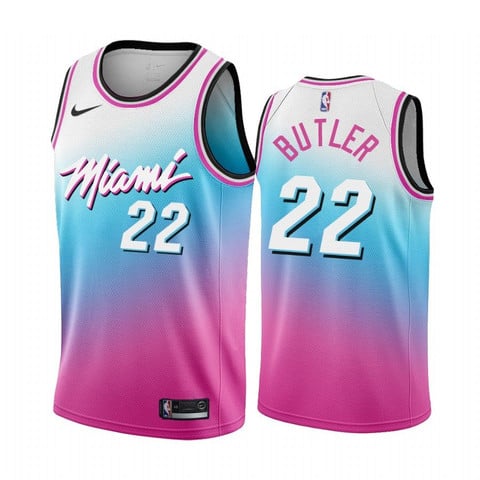 Jimmy Butler Miami Heat Blue Pick City Edition Vice 2020-21 Jersey