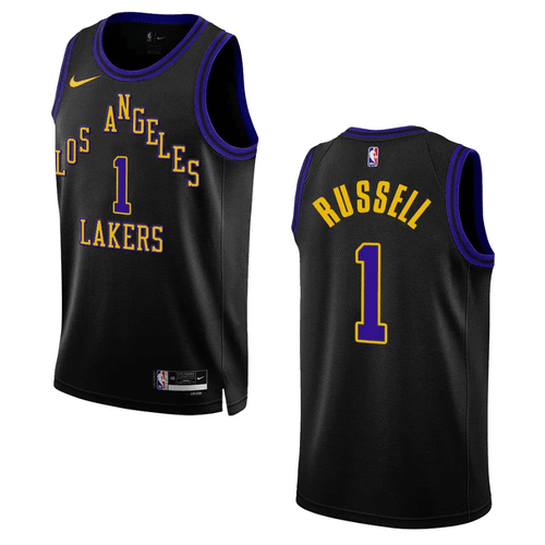 D'Angelo Russell City Edition Los Angeles Lakers 2023-24 Black Swingman Jersey