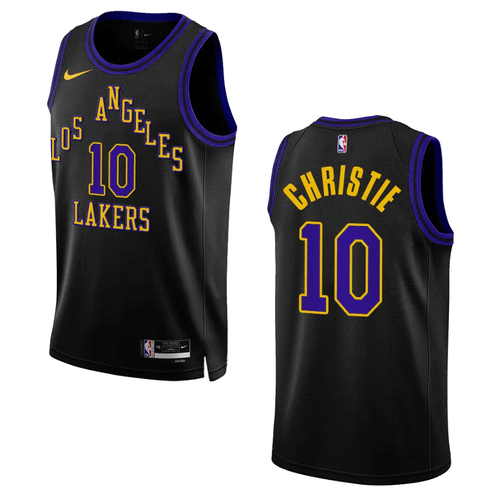 Max Christie City Edition Los Angeles Lakers 2023-24 Black Swingman Jersey