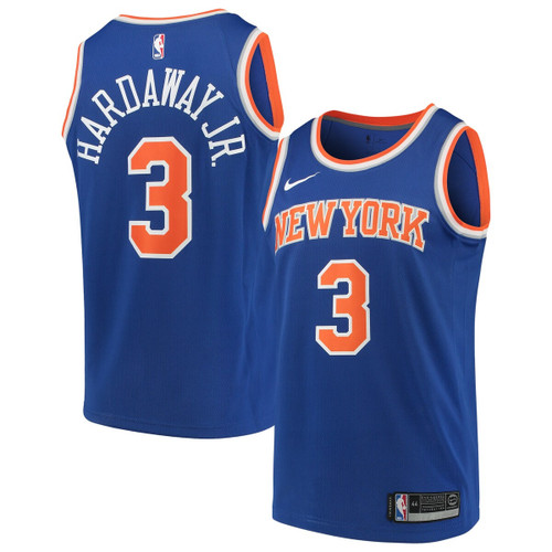 Tim Hardaway Jr. New York Knicks Nike Youth 2020/21 Swingman Jersey - Icon Edition - Blue