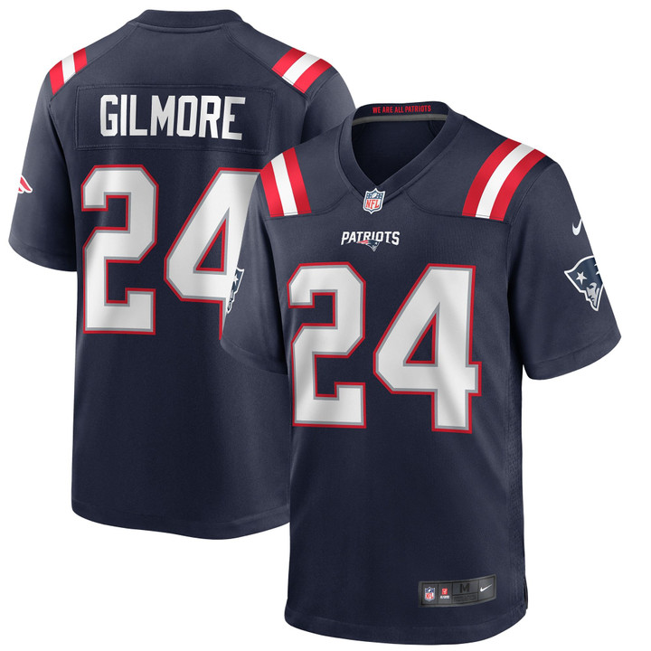 Men's New England Patriots Stephon Gilmore Nike Navy Game Jersey
