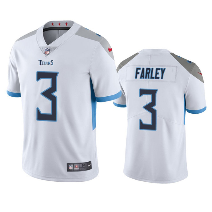 Titans Caleb Farley 2021 NFL Draft White Vapor Limited Jersey