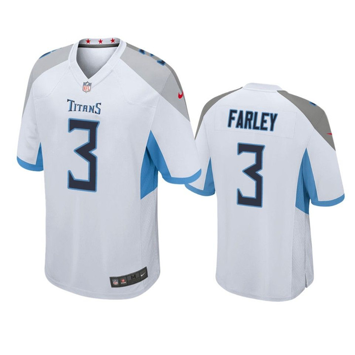 Titans Caleb Farley 2021 NFL Draft White Game Jersey