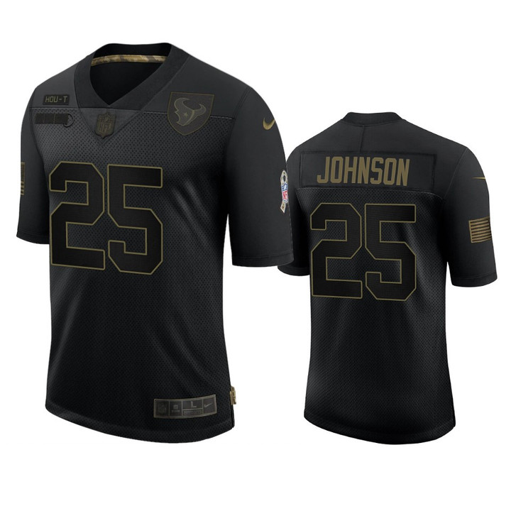 Texans Duke Johnson Limited Jersey Black 2020 Salute to Service