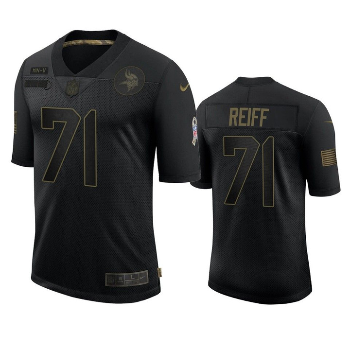 Vikings Riley Reiff Limited Jersey Black 2020 Salute to Service