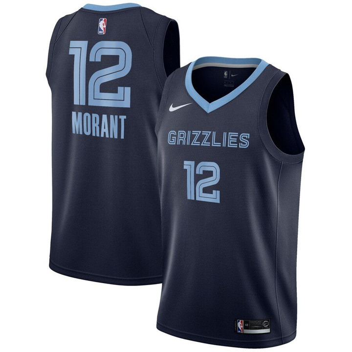 Ja Morant Memphis Grizzlies Nike 2019 NBA Draft First Round Pick Swingman Jersey Navy - Icon Edition