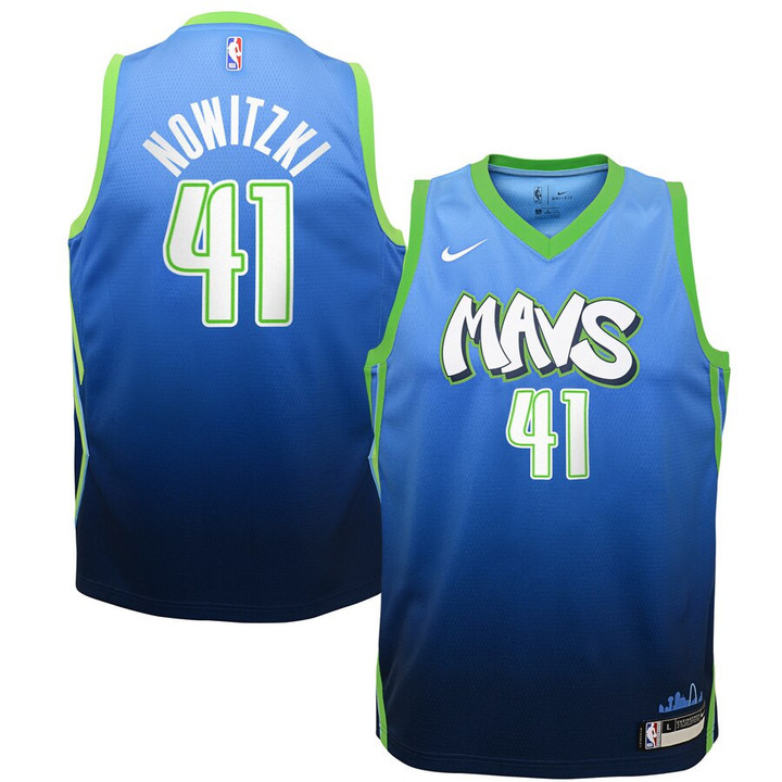Dirk Nowitzki Dallas Mavericks Nike Youth Swingman Jersey Blue - City Edition