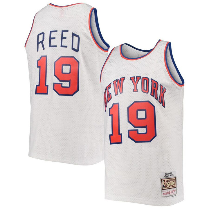 Willis Reed New York Knicks Mitchell & Ness Hardwood Classics Swingman Jersey - White