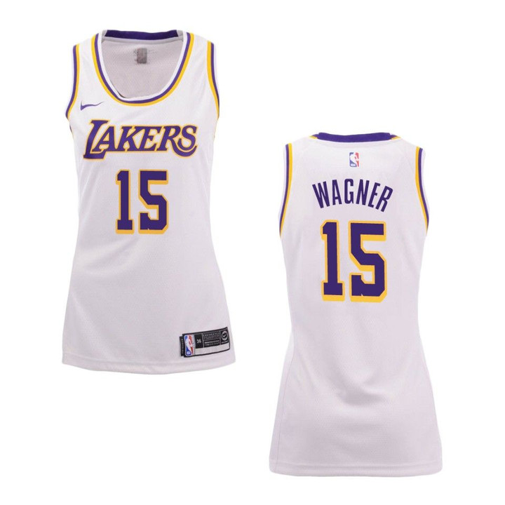 Women's Los Angeles Lakers #15 Moritz Wagner Association Swingman Jersey - White