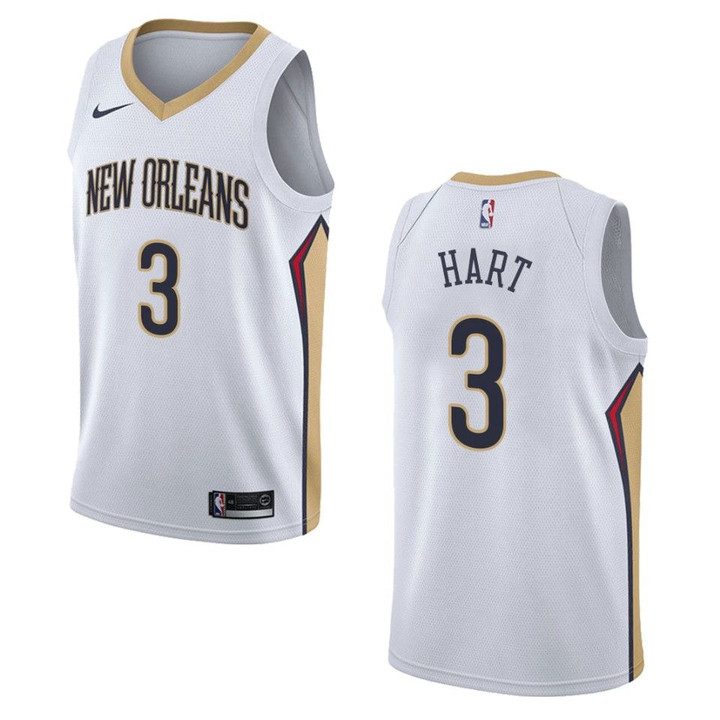 Men's New Orleans Pelicans #3 Josh Hart Association Swingman Jersey - White