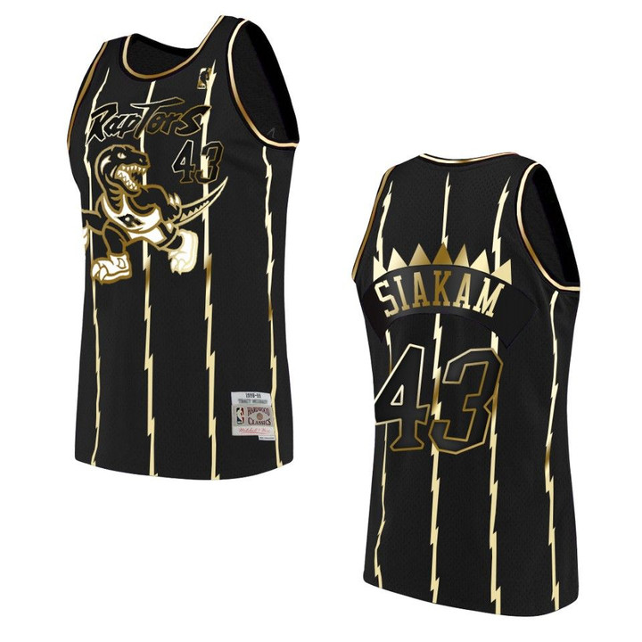 Men's Toronto Raptors #43 Pascal Siakam Golden Edition Jersey - Black
