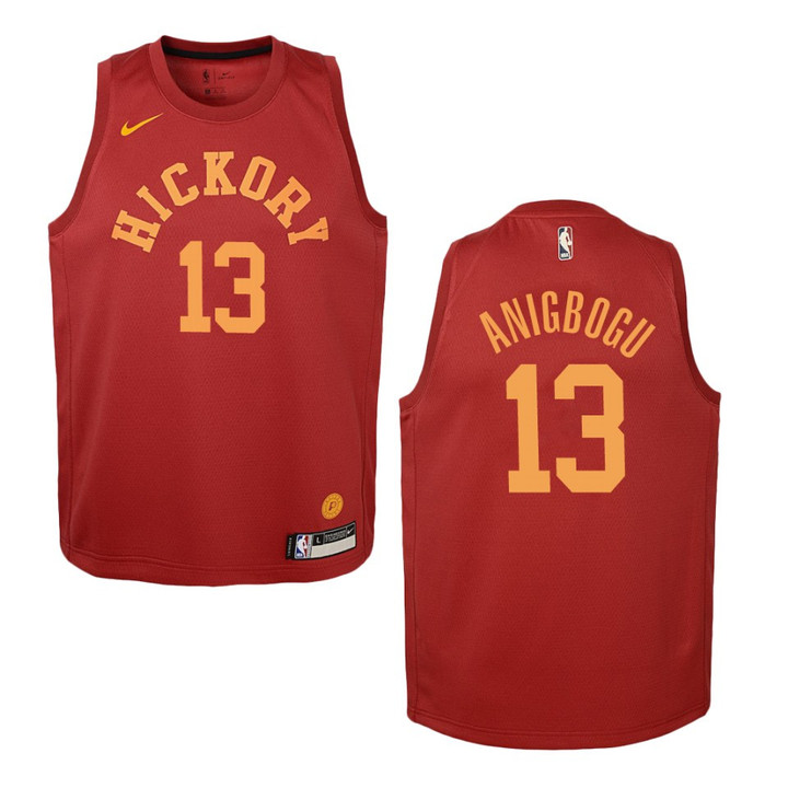 Youth Indiana Pacers #13 Ike Anigbogu Hardwood Classics Swingman Jersey - Red