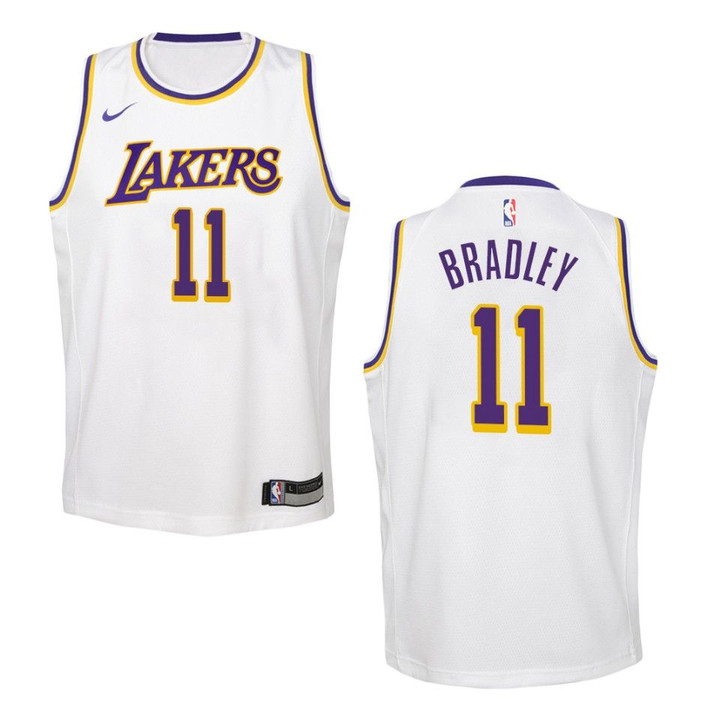 Youth Los Angeles Lakers #11 Avery Bradley Association Swingman Jersey - White