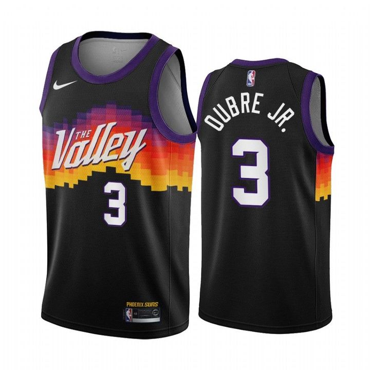 Kelly Oubre Jr. Phoenix Suns Black City Edition The Valley 2020-21 Jersey