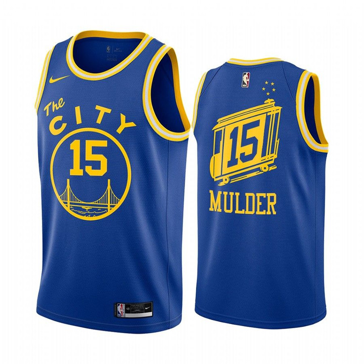 Mychal Mulder Golden State Warriors Royal Classic Edition Throwback 2020-21 Jersey