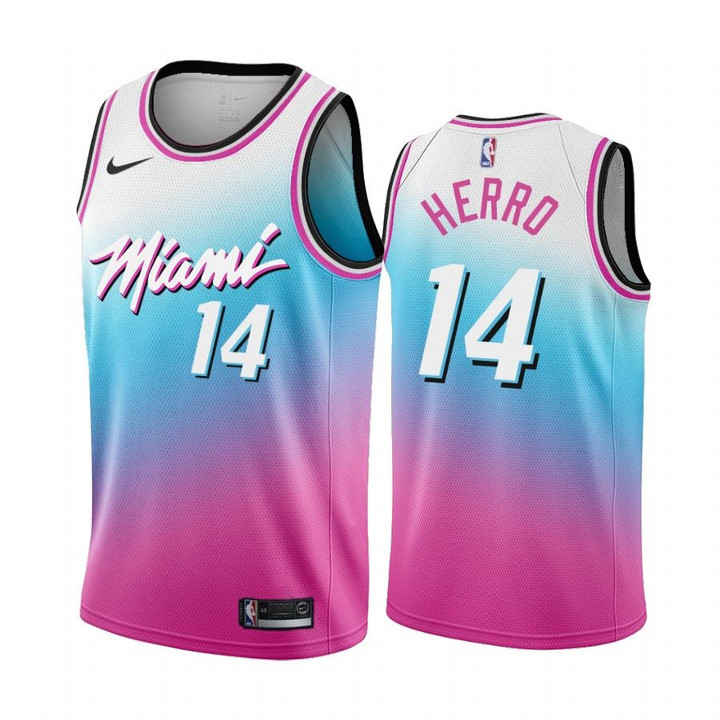 Tyler Herro Miami Heat Blue Pick City Edition Vice 2020-21 Jersey