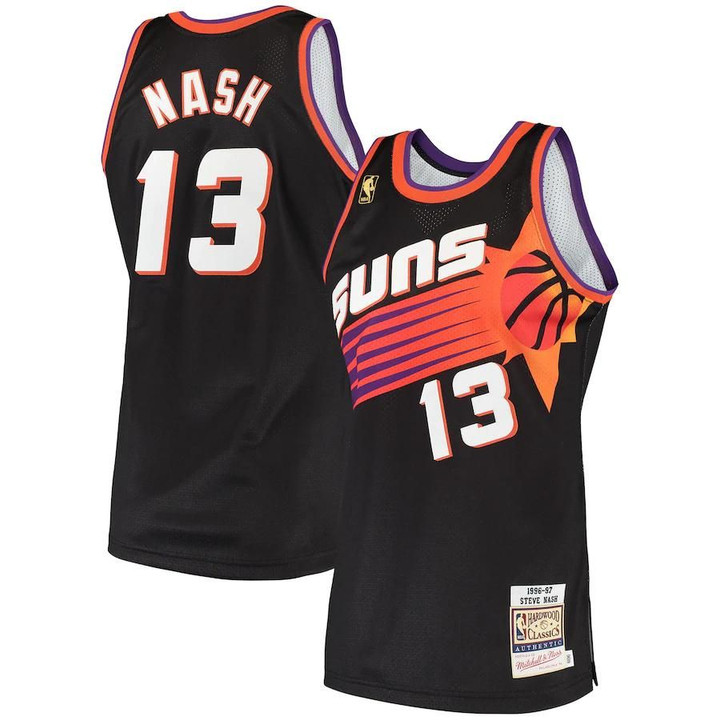 Steve Nash Phoenix Suns Mitchell & Ness 1996 Hardwood Classics Jersey - Black