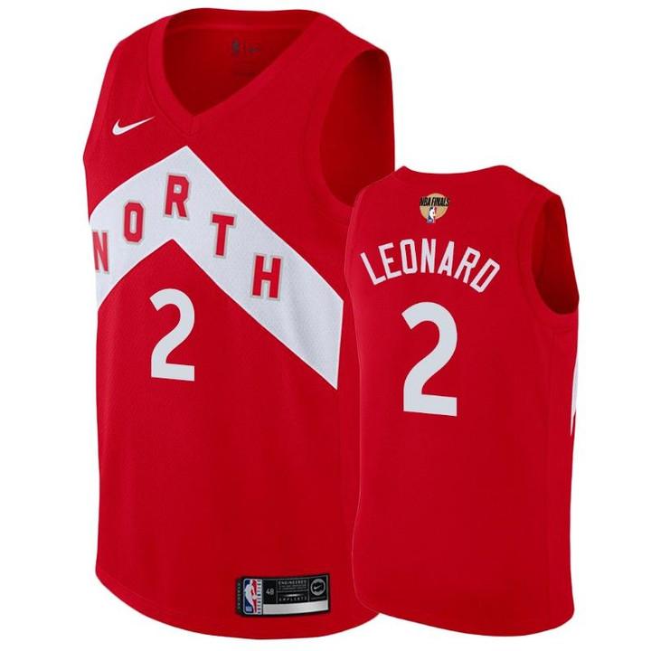 Men's Raptors Kawhi Leonard Red 2019 NBA Finals Jersey