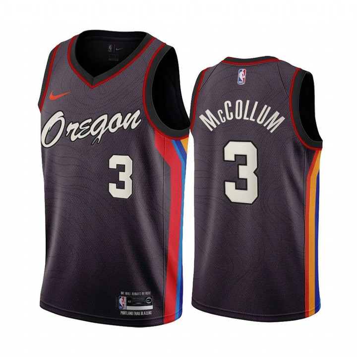 C.J. McCollum Portland Trail Blazers Chocolate City Edition Oregon 2020-21 Jersey