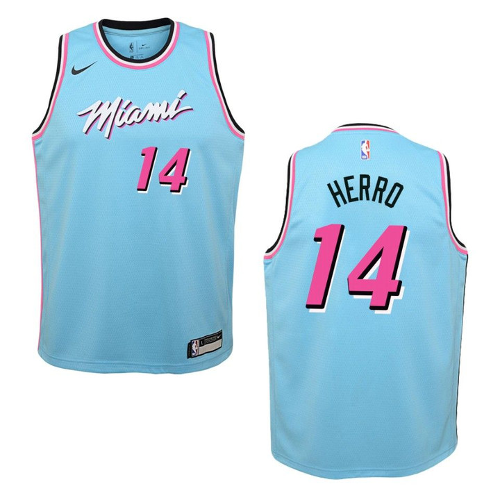 Youth 2019-20 Miami Heat #14 Tyler Herro City Swingman Jersey - Blue