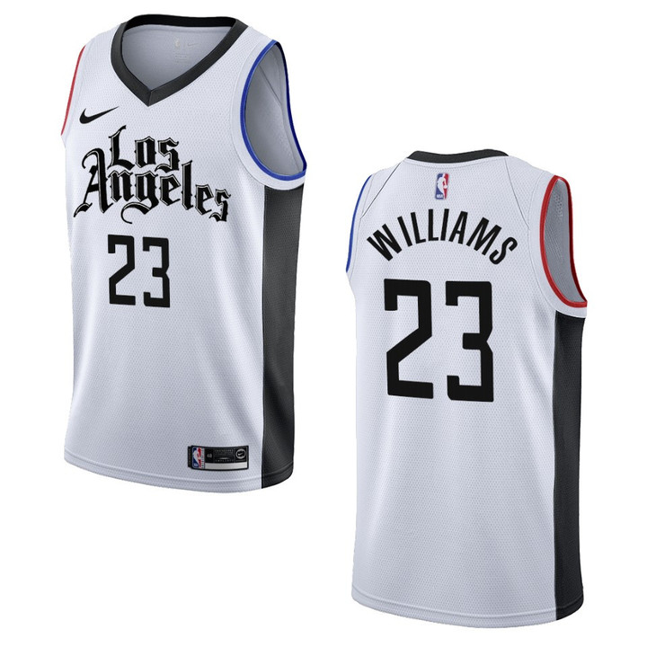 Men's 2019-20 Los Angeles Clippers #23 Lou Williams City Swingman Jersey - White