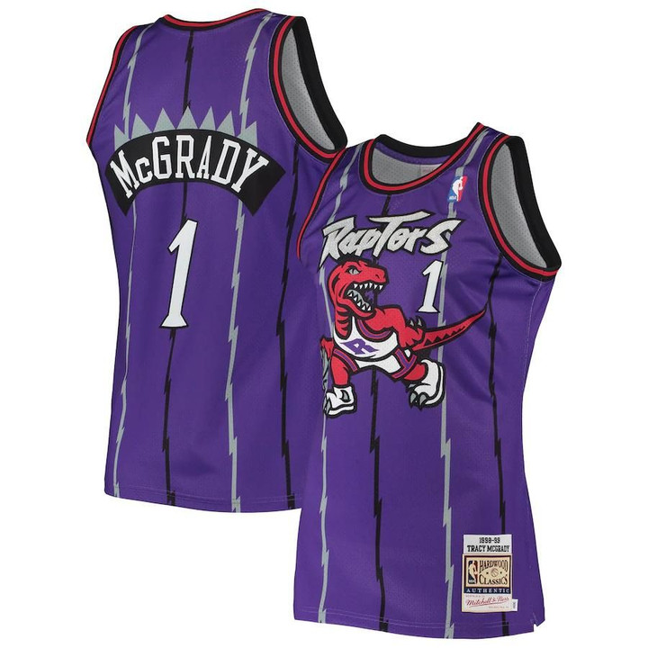 Tracy McGrady Toronto Raptors Mitchell & Ness 1998 Hardwood Classics Jersey - Purple