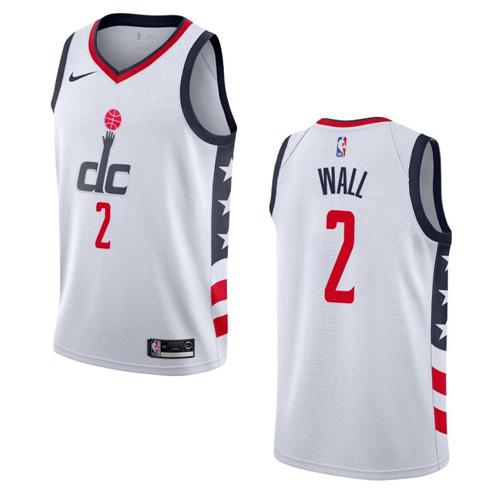 2019-20 Men's Washington Wizards #2 John Wall City Swingman Jersey - White