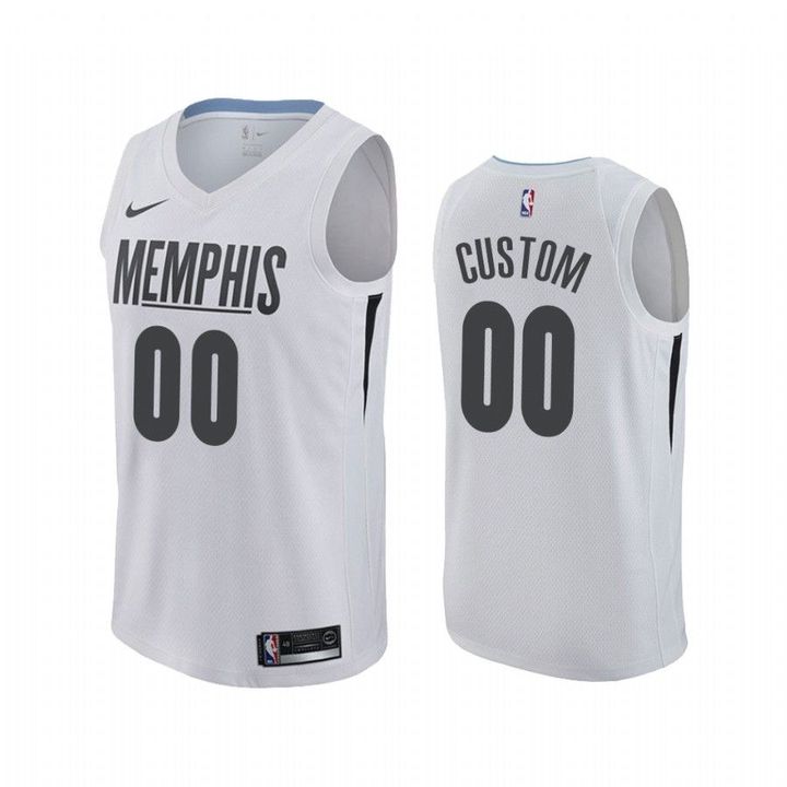 Custom MLK Day Grizzlies Honor King Jersey White