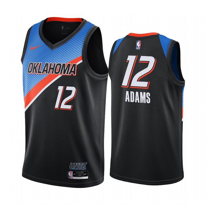 Steven Adams Oklahoma City Thunder 2020-21 Black City Edition Jersey Player