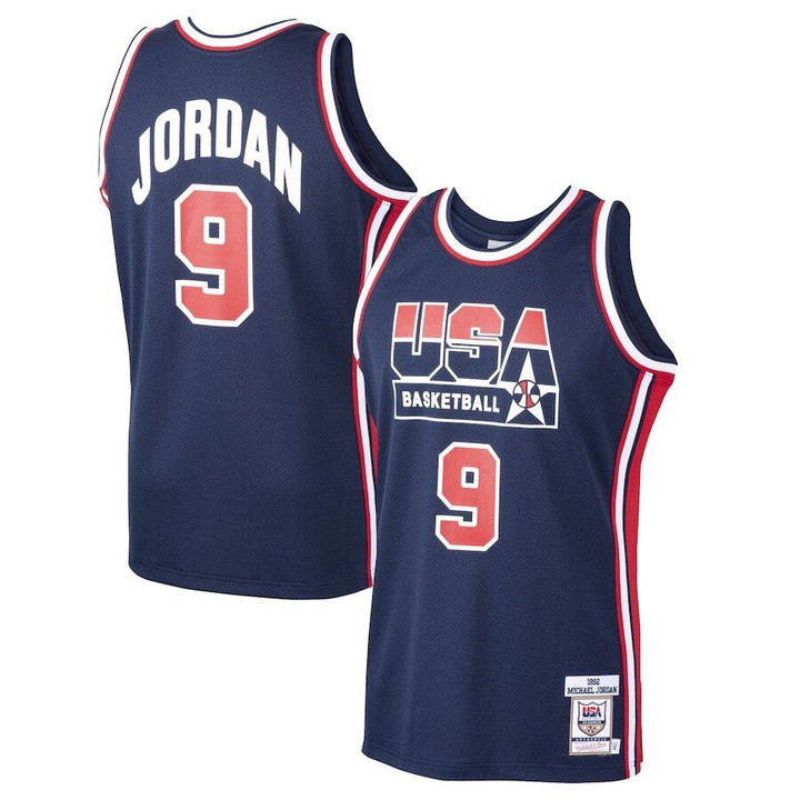 Michael Jordan USA Basketball Mitchell & Ness Home 1992 Dream Team Jersey - Navy