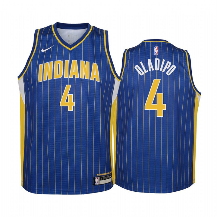 Indiana Pacers Victor Oladipo 2020-21 City Blue Youth Jersey