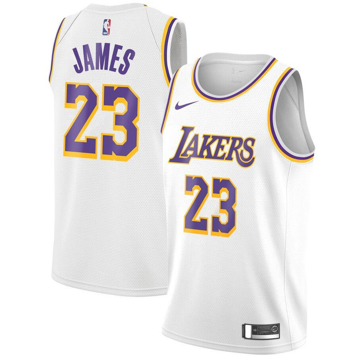 LeBron James Los Angeles Lakers Nike Youth 2018/19 Swingman Jersey White - Association Edition